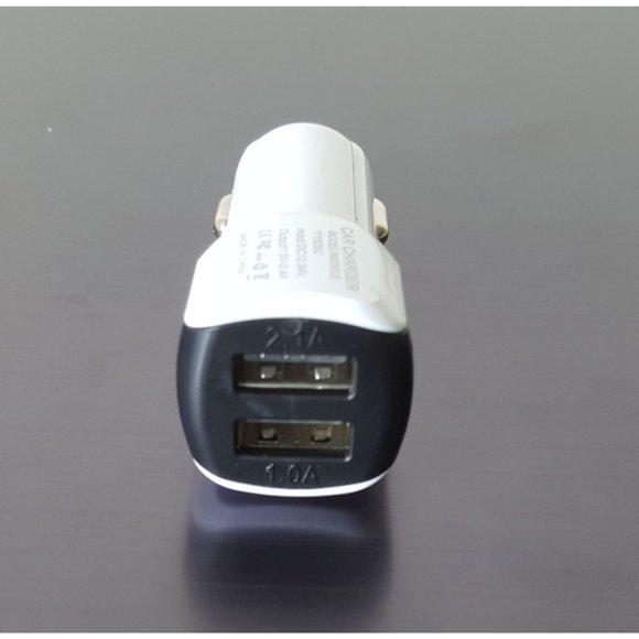 Dual Port Car Phone Charger Adapter Lighted Ports - Picture 3 of 4